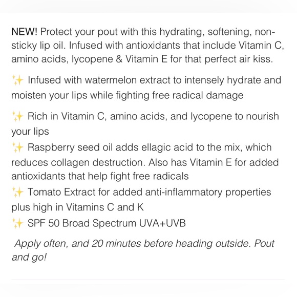 Naked Sunday SPF50 Glow + Go Lip Oil in - Picture 5 of 6